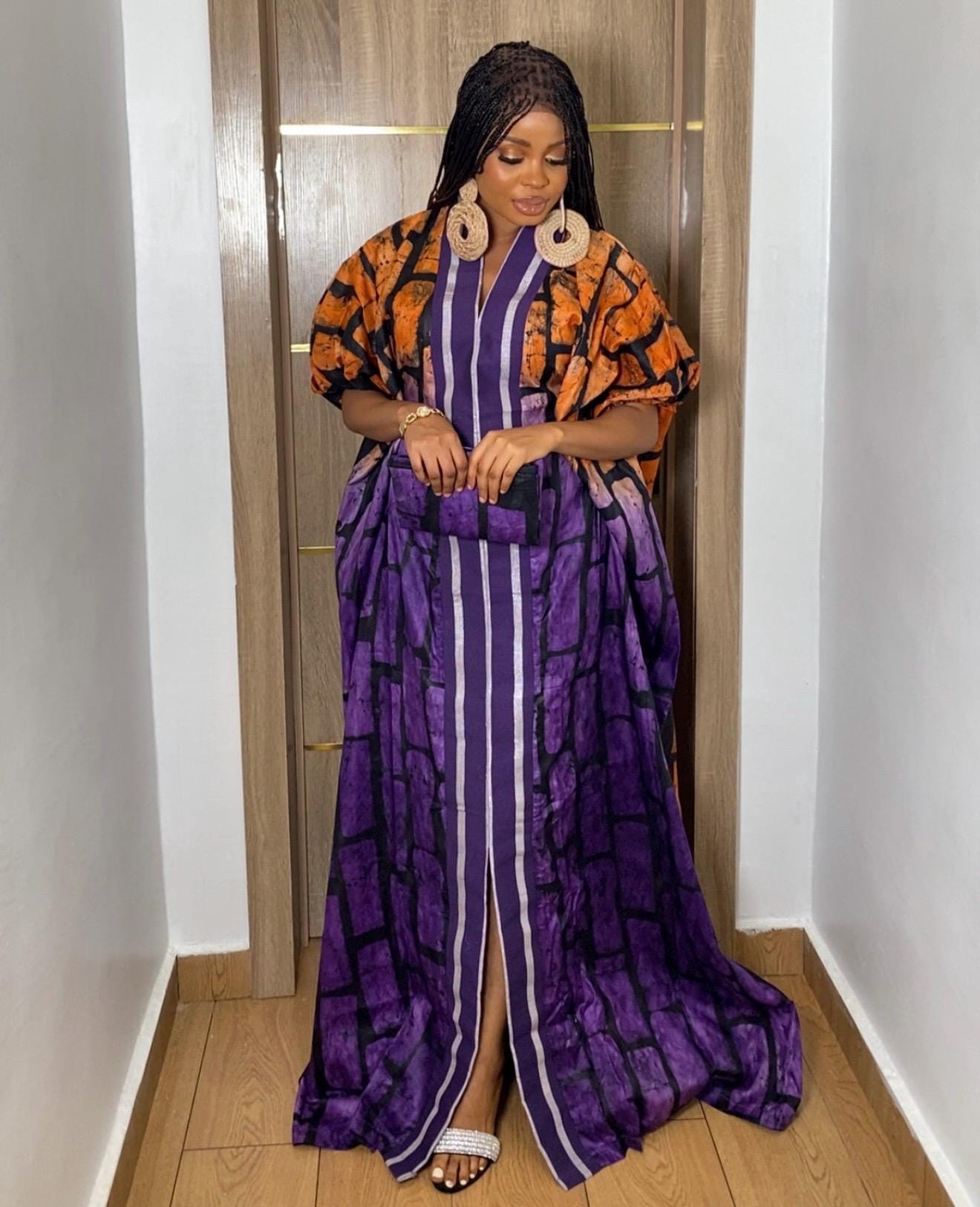 African Adire Batik dress| danshiki | Kaftan| Handmade African print dress | Nigerian made | Tie and Dye | Boubou| Rich aunty| Ankara
