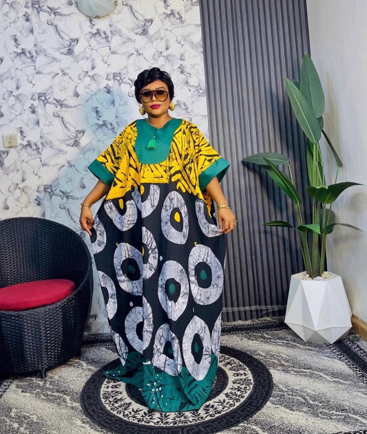 African Crepe dress|Summer danshiki |Crepe Kaftan| African print dress | Nigerian made | Wedding Party dress| Crepe boubou| African Fashion