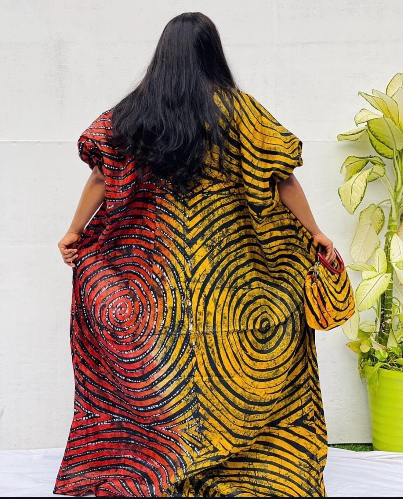 African Adire Batik dress| danshiki | Kaftan| Handmade African print dress | Nigerian made | Tie and Dye | Boubou| Rich aunty| Ankara