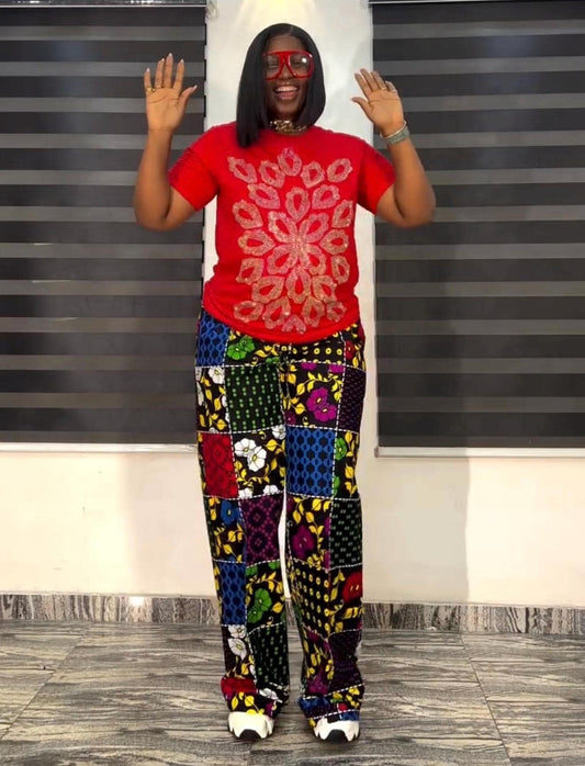 African Ankara dress and trouser | danshiki | Kaftan| African print dress | Nigerian made | Wedding Party dress| Boubou | Rich aunty vibes