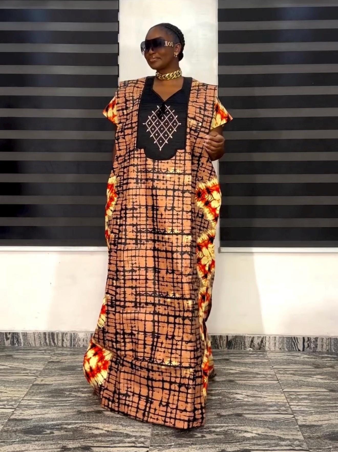 African Ankara dress| danshiki | Kaftan| African print dress | Nigerian made | Christmas dress | Embroidery| Boubou| Adire| Rich Aunty