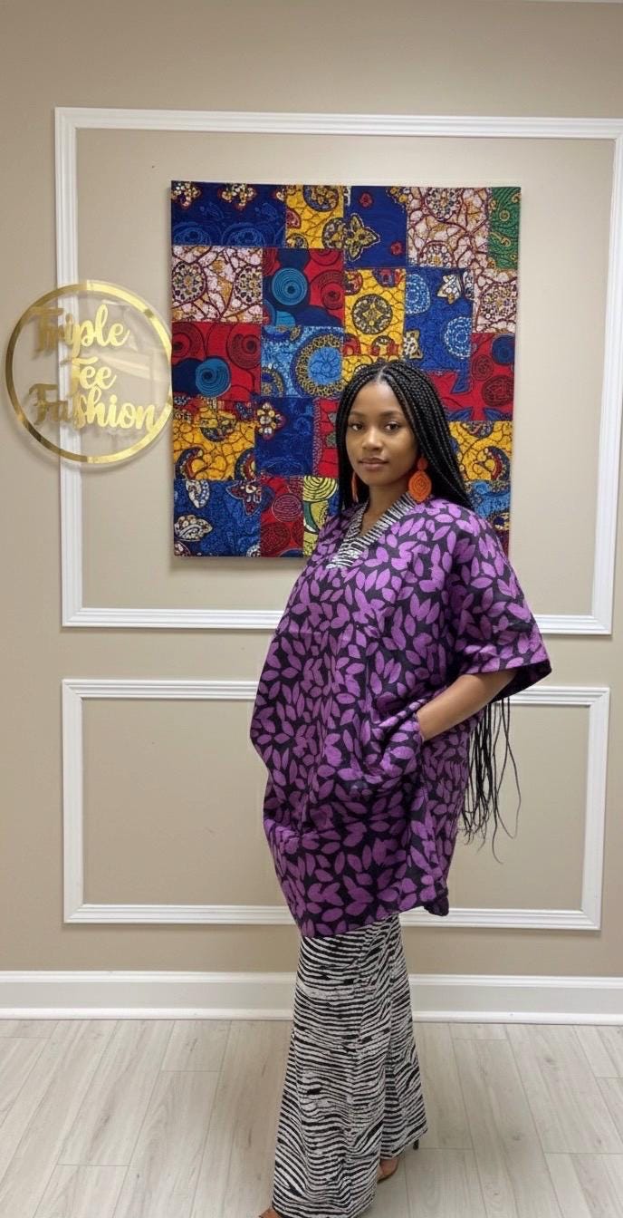 African Adire dress and trouser | danshiki | Kaftan| African print dress | Nigerian made | Wedding Party dress| Boubou | Rich aunty vibes