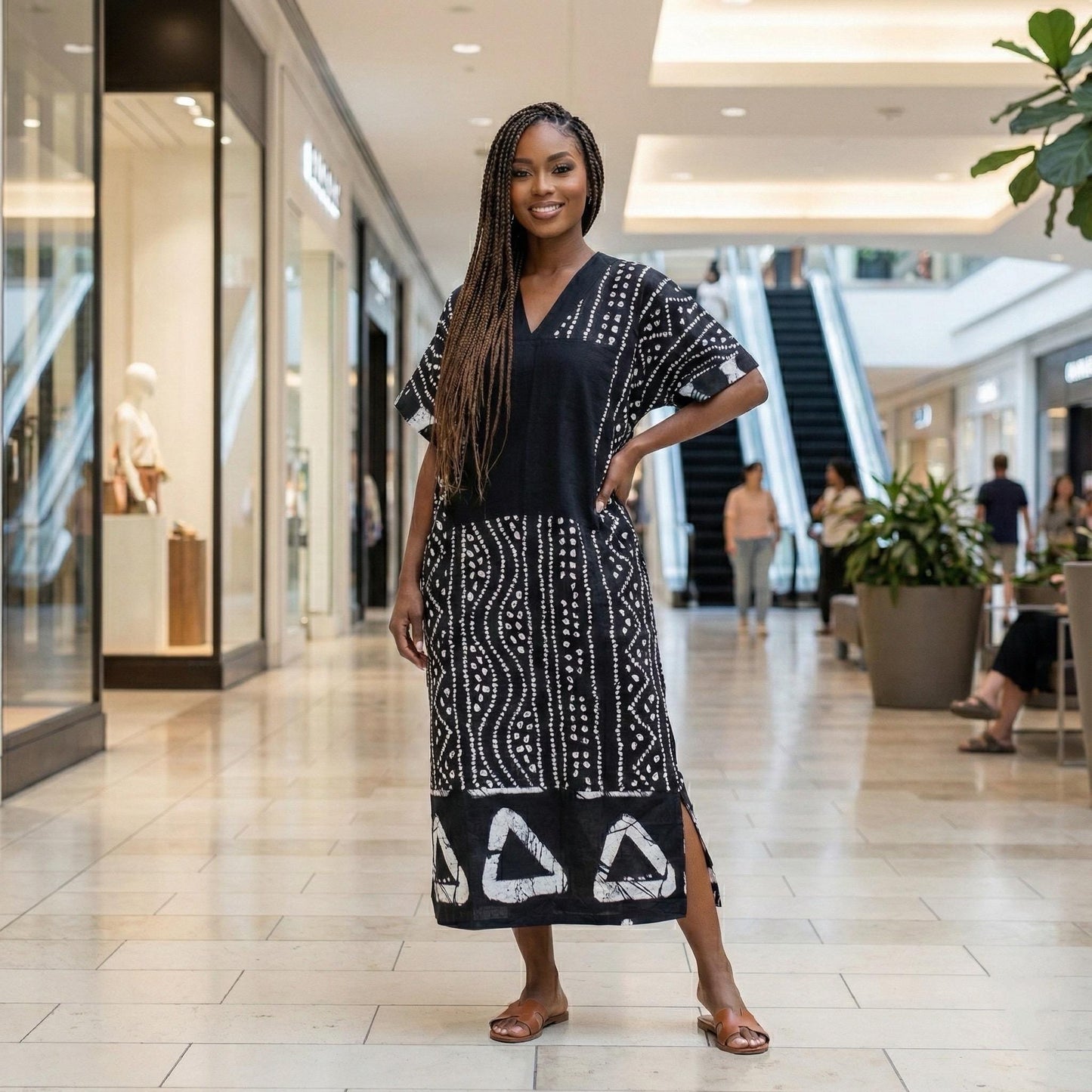 African Ankara Boubou dress| Kaftan| Handmade African print dress | Nigerian made | Tie and Dye | Boubou| Rich aunty| Bubu