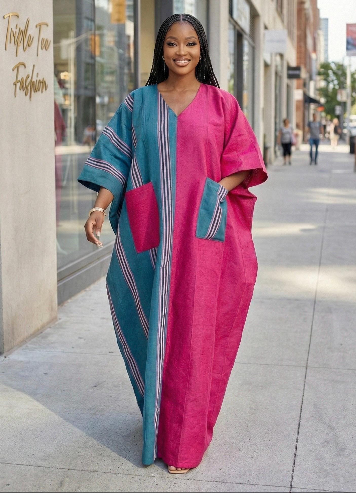 Handmade Aso Oke Boubou Kaftan | Nigerian Bridal Gown