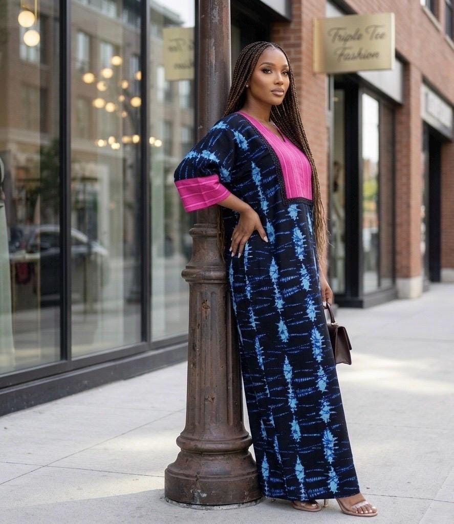 African Ankara Brocade dress| danshiki | Kaftan| Handmade African print dress | Nigerian made | Tie and Dye | Boubou| Rich aunty| Ankara