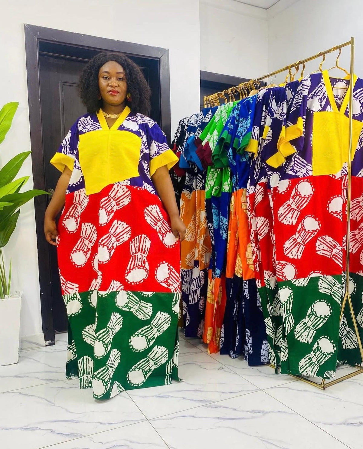 African Ankara Brocade dress| danshiki | Kaftan| Handmade African print dress | Nigerian made | Tie and Dye | Boubou| Rich aunty| Ankara