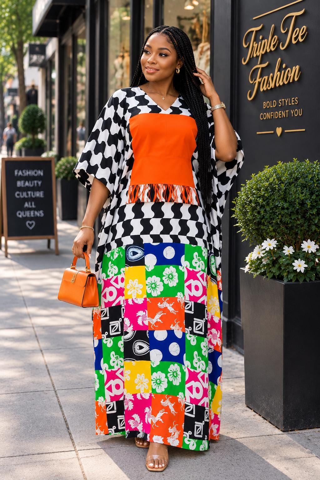 Ankara Boubou Dress | African Print Kaftan, Party Gown