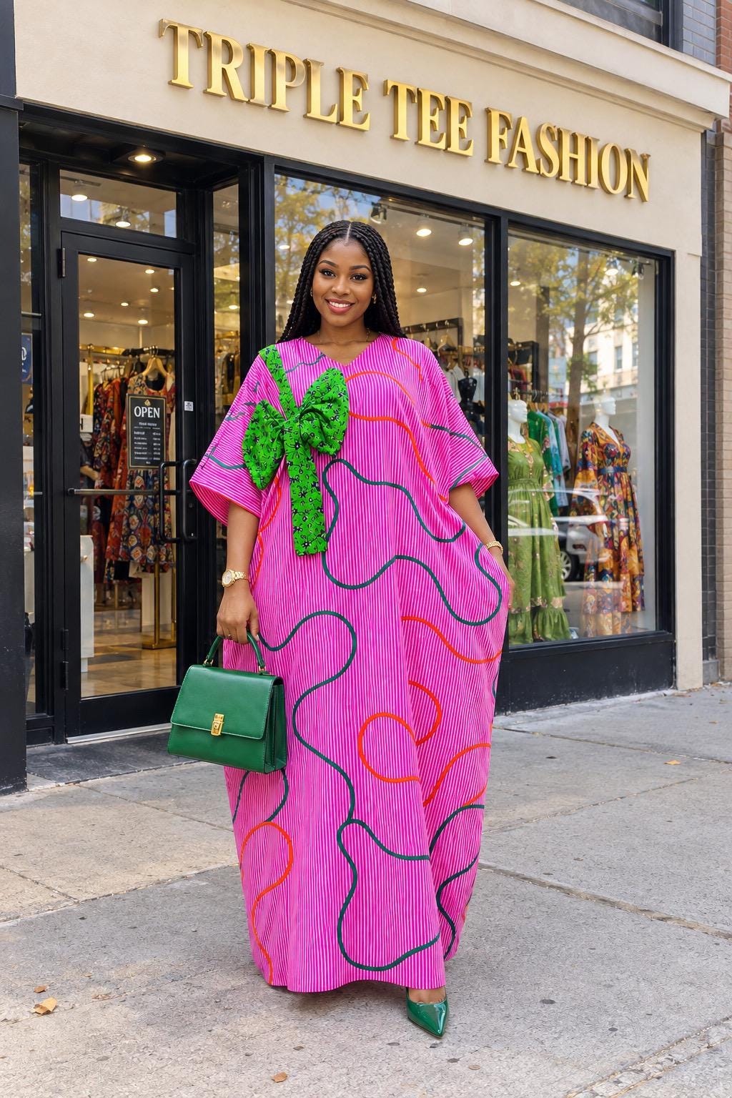 Ankara Boubou Dress | African Print Kaftan, Party Gown