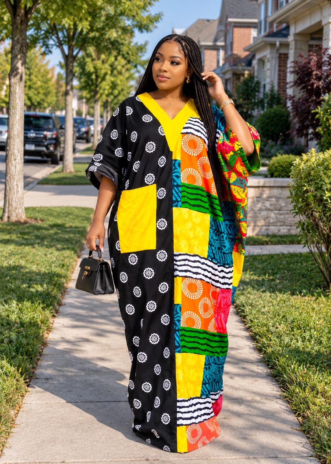 African Ankara Brocade dress| danshiki | Kaftan| Handmade African print dress | Nigerian made | Tie and Dye | Boubou| Rich aunty| Ankara