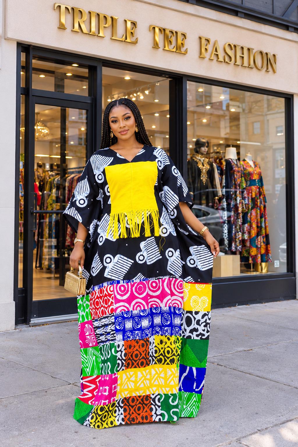 African Ankara Brocade dress| danshiki | Kaftan| Handmade African print dress | Nigerian made | Tie and Dye | Boubou| Rich aunty| Ankara
