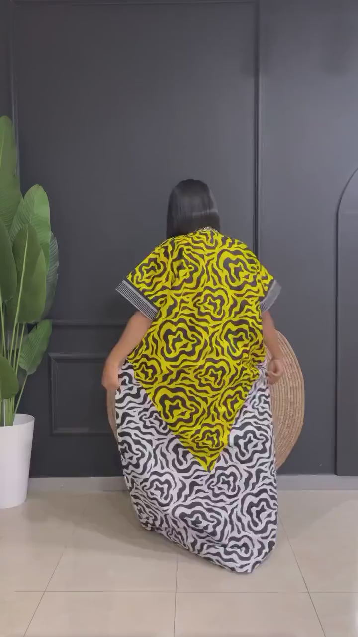 African dress| Adire| long danshiki | Kaftan| Jalabiya| Rich aunty | Nigerian made dress| Party dress| One size fits all| plus size bubu