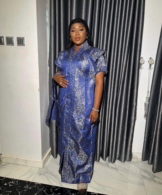 African bubu dress| danshiki | Kaftan| Jalabiya| Rich aunty | Nigerian dress| Party dress| One size fits all| European brocade boubou