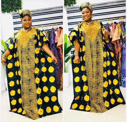 African Kampala boubou | Kaftan| Jalabiya| African wear | Nigerian made dress|Ankara Party dress| One size fits all| plus size bubu
