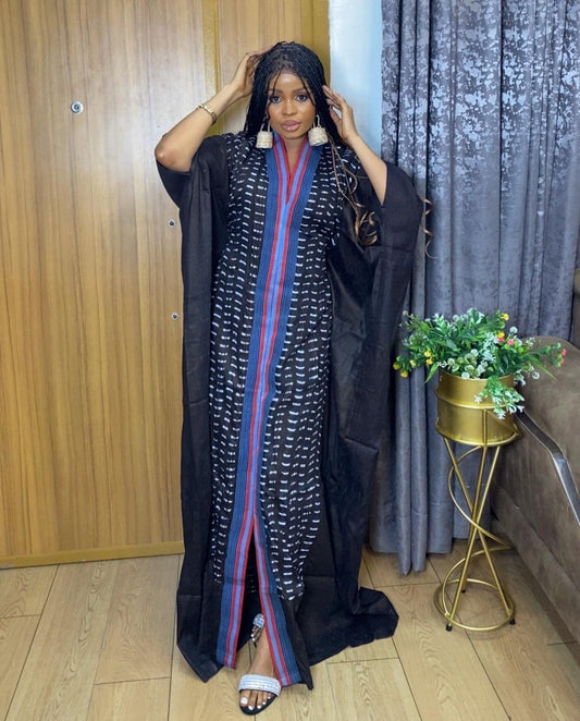African Adire Batik dress| danshiki | Kaftan| Handmade African print dress | Nigerian made | Tie and Dye | Boubou| Rich aunty| Ankara