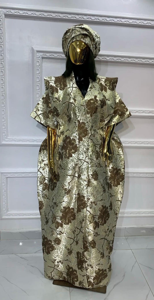 African brocade boubou dress| Rich aunty| danshiki | Kaftan| Jalabiya| Nigerian dress bubu| Party dress| European brocade boubou| Modesty