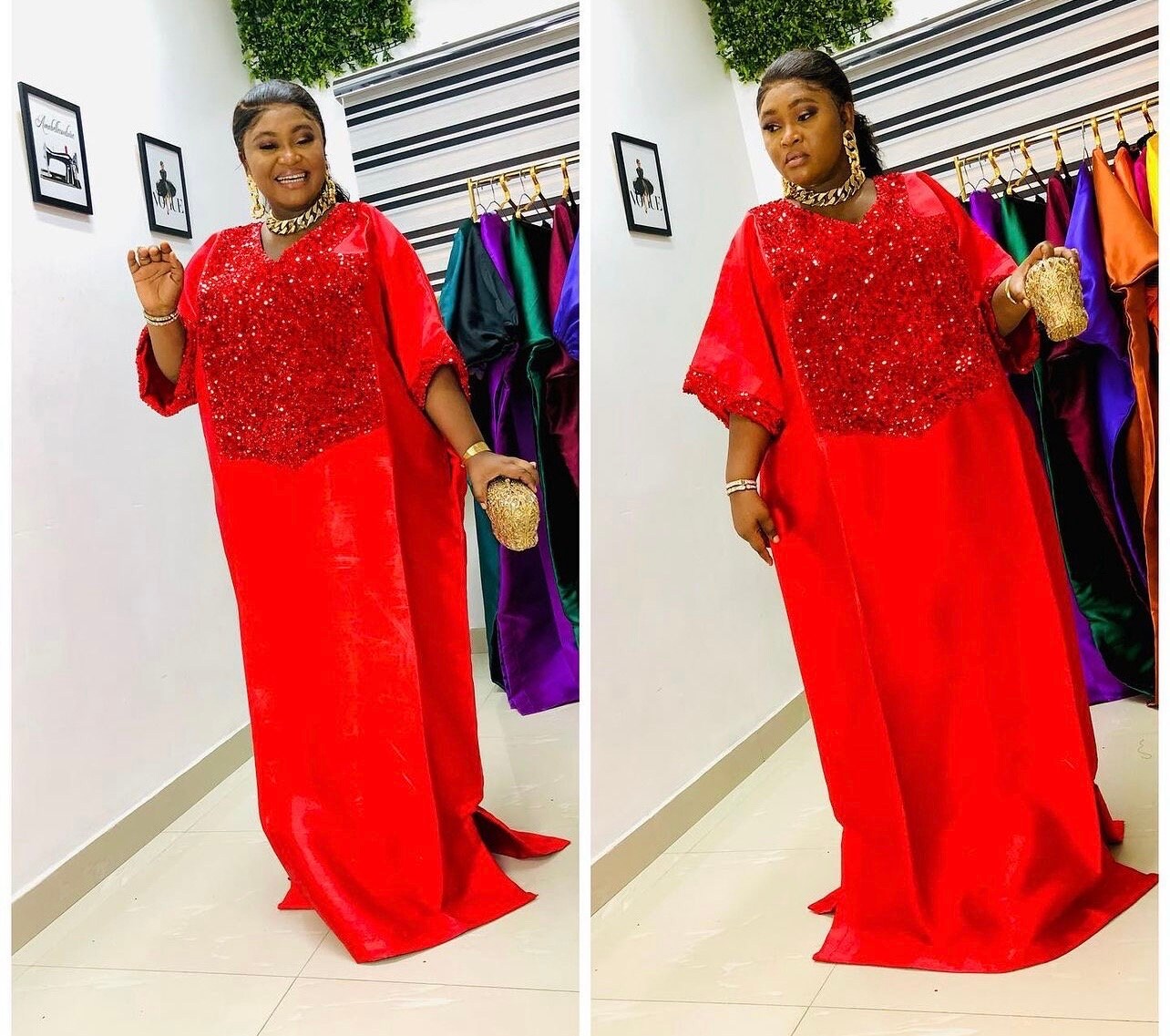 African dress| danshiki | Kaftan| Jalabiya| Rich aunty | Nigerian dress| Party dress| One size fits all| Mikado and sequin boubou| Brocade