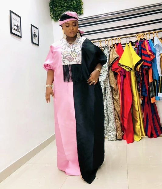 African dress| danshiki | Kaftan| Jalabiya| Rich aunty | Nigerian dress| Party dress| One size fits all| Mikado and sequin boubou| Brocade