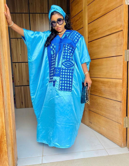African Embroidery Mikado boubou | Mikado | long danshiki | Kaftan| Modest Dress | Rich aunty | Nigerian dress| Party dress| African Culture