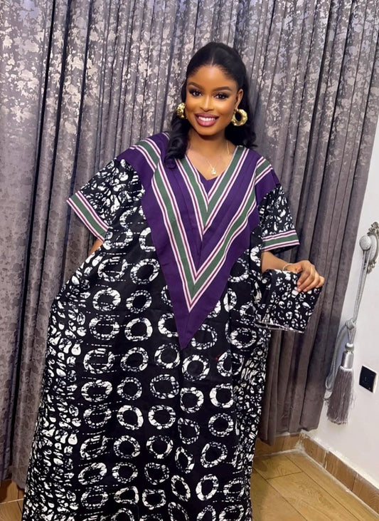African dress| Adire| long danshiki | Kaftan| Jalabiya| Rich aunty | Nigerian made dress| Party dress| One size fits all| plus size bubu