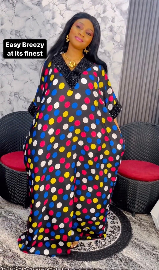 African boubou dress| Summer Chiffon  Kaftan|Adire silk | danshiki | | Jalabiya| Rich aunty | Nigerian dress| Party dress| One size fits all