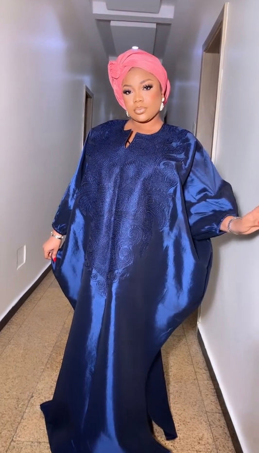 African Embroidery Mikado boubou | Mikado | long danshiki | Kaftan| Modest Dress | Rich aunty | Nigerian dress| Party dress| African Culture