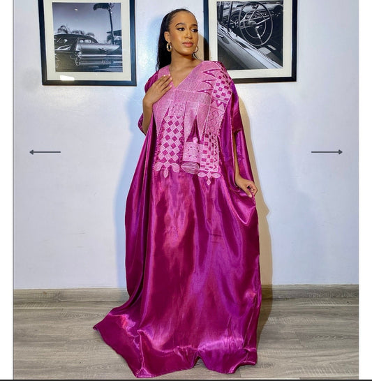 African Embroidery Liquid Mikado boubou | Mikado | long danshiki | Kaftan| Modest Dress | Rich aunty | Nigerian dress| Party dress