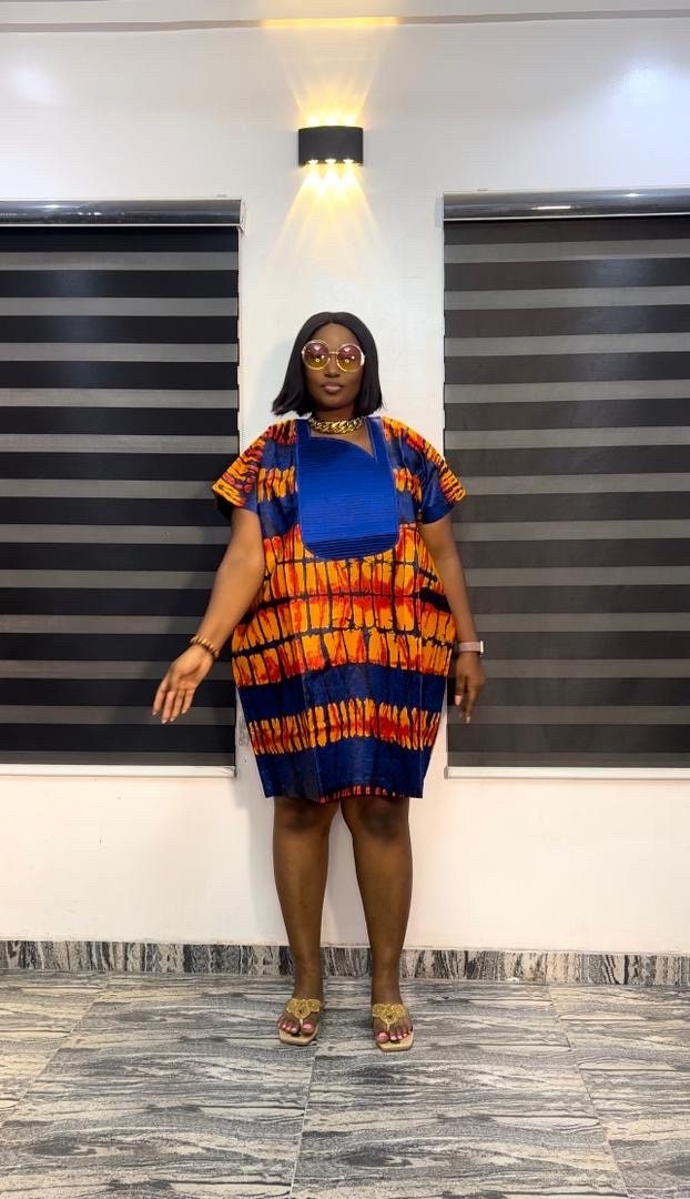 African Ankara dress| Short danshiki | Kaftan| African wear | Nigerian made | Party dressBlack History