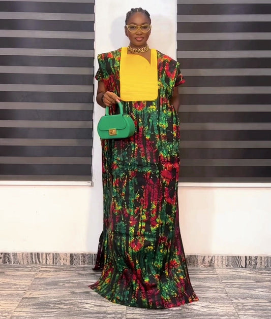 African Ankara dress| danshiki | Kaftan| African print dress | Nigerian made | Christmas dress | Embroidery| Boubou| Adire| Rich Aunty