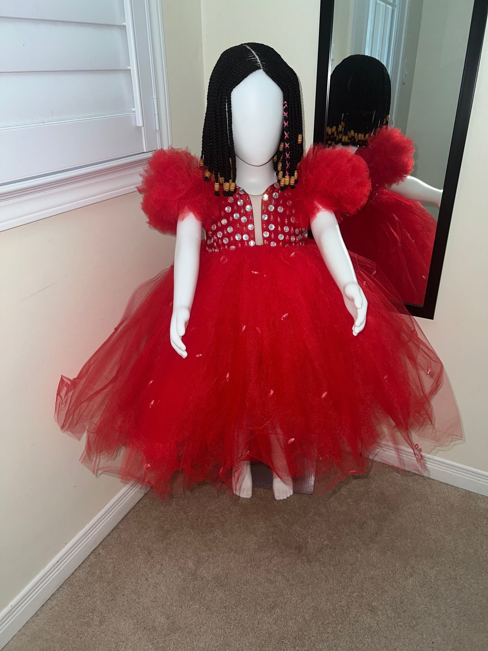 Beautiful Princess Baby Girl Birthday Dress| Flower Girl Dress| First Year Birthday | Kids Ballgown| One Year Old Birthday Photoshoot Dress