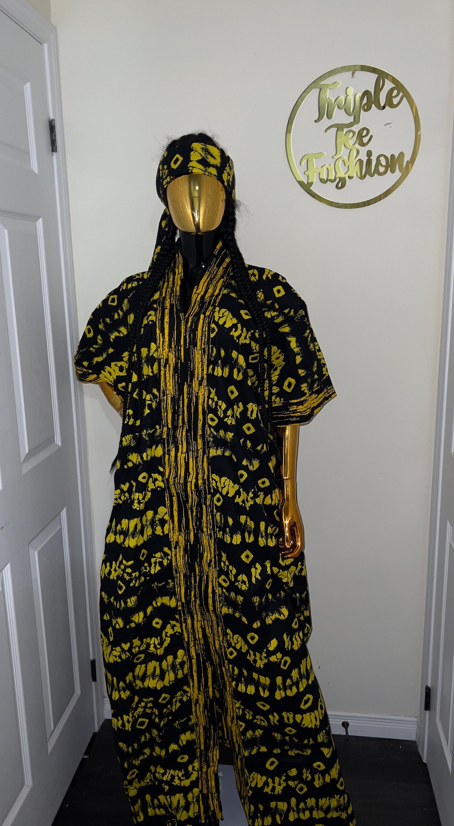 Handmade Ankara Kaftan Dress | African Print Tie-Dye, Boubou