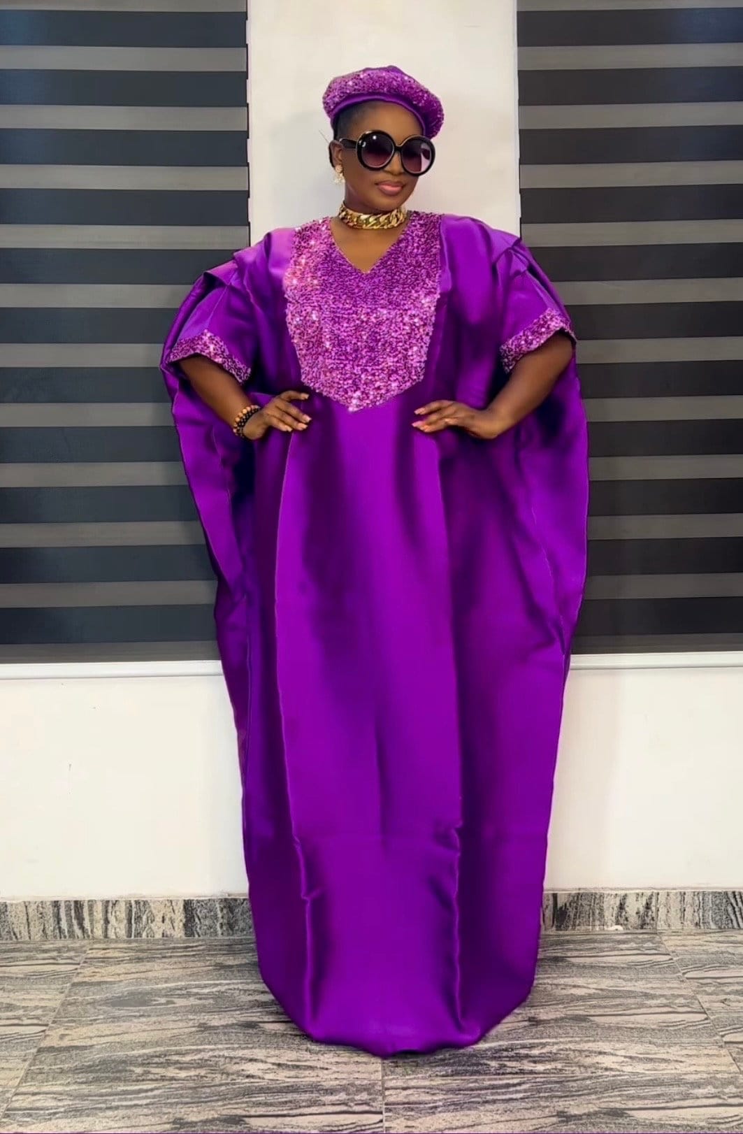 African dress| danshiki | Kaftan| Jalabiya| Rich aunty | Nigerian dress| Party dress| One size fits all| Mikado sequin boubou| Rich aunty