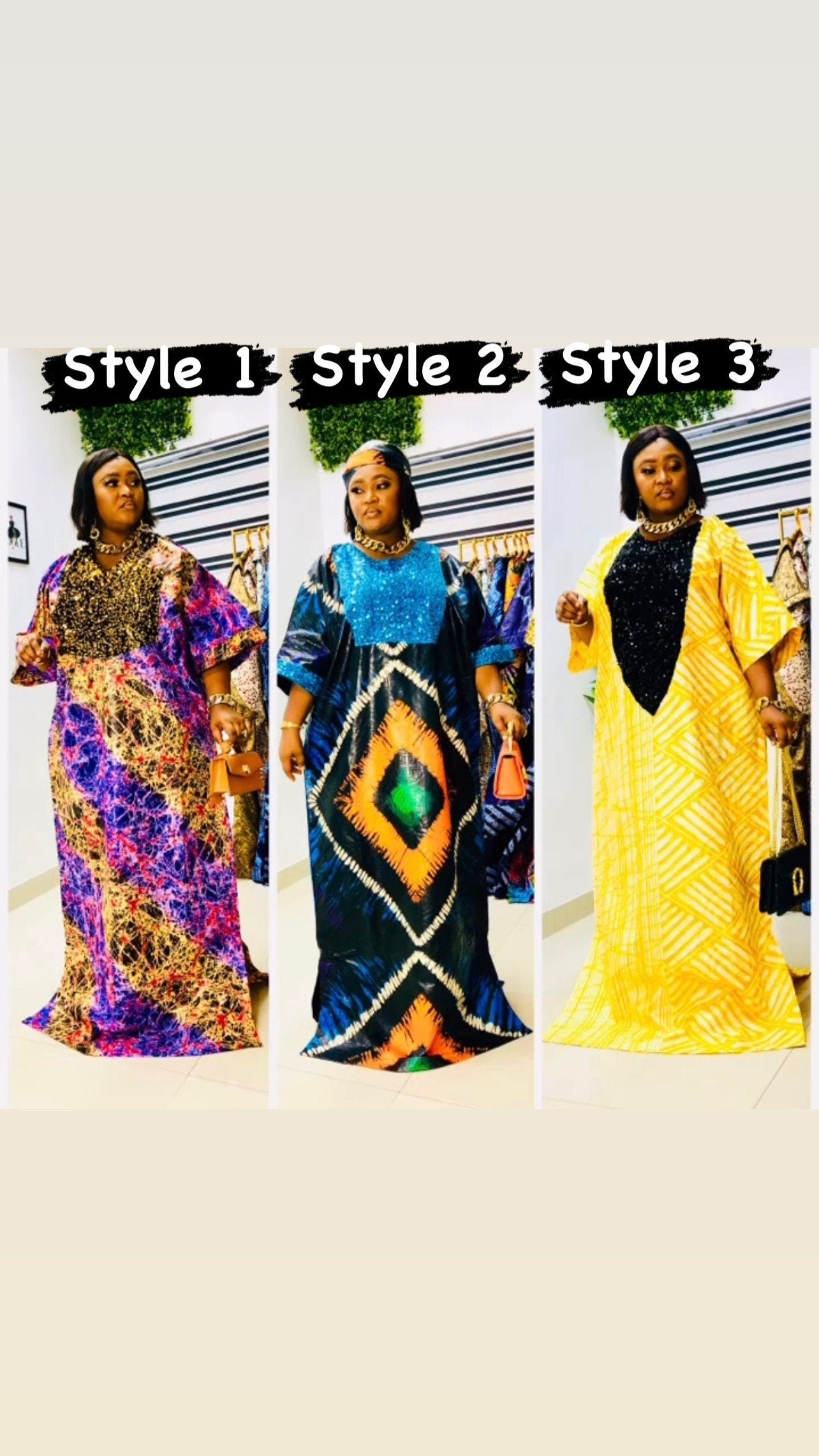 African Adire Kampala Boubou Kaftan|Ankara African print dress | Nigerian made | Wedding Party dress| Rich Aunty| Kampala