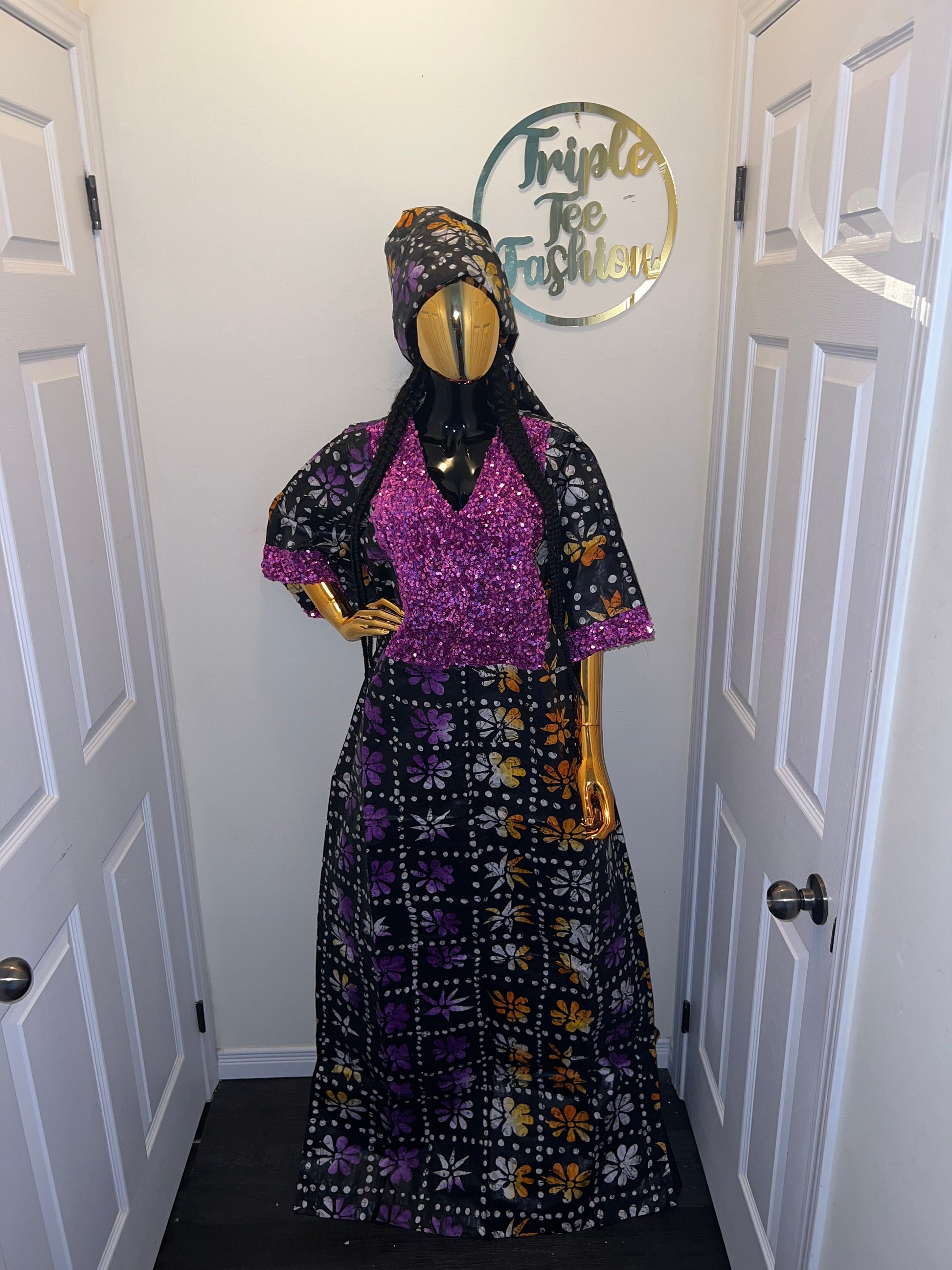 African Ankara dress| Short danshiki | Kaftan| Jalabiya| African wear | Nigerian made dress| Party dress| One size fits all| plus size bubu