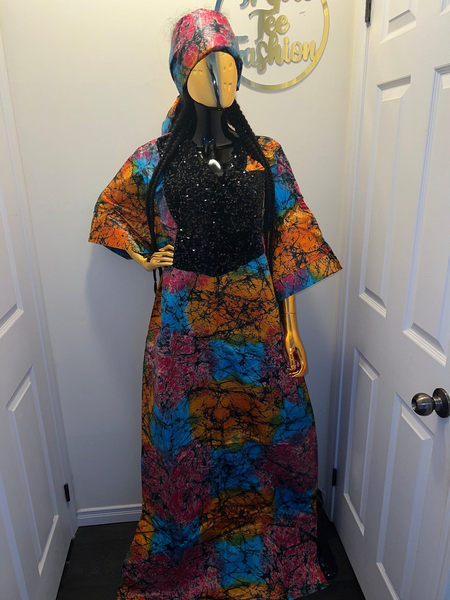 African Ankara dress| Short danshiki | Kaftan| Jalabiya| African wear | Nigerian made dress| Party dress| One size fits all| plus size bubu