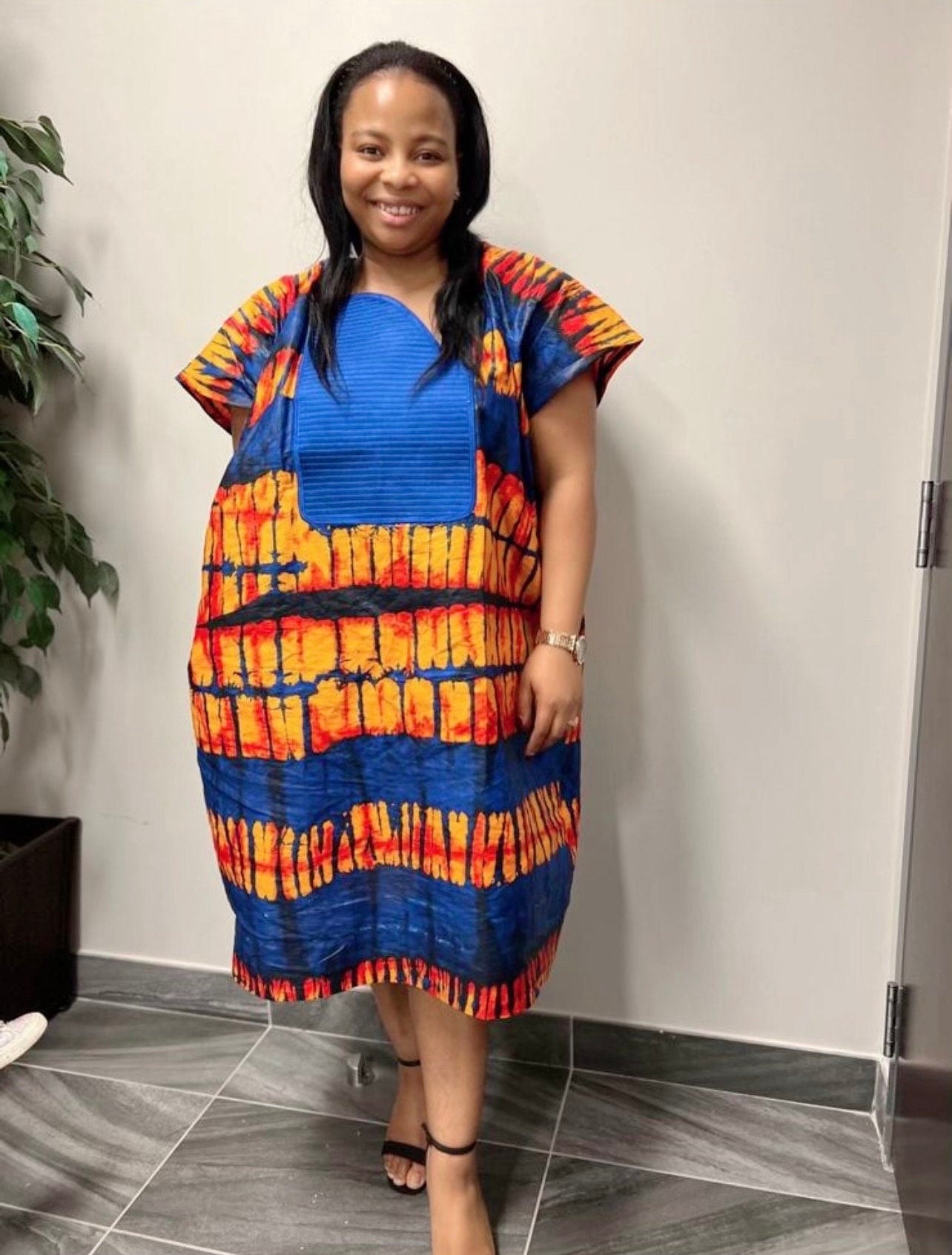 African Ankara dress| Short danshiki | Kaftan| African wear | Nigerian made | Party dressBlack History