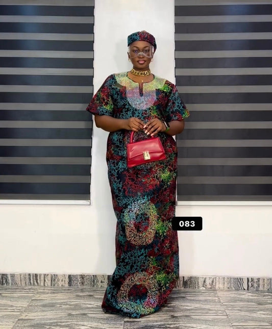 African Ankara dress| danshiki | Kaftan| Jalabiya| Rich aunty | Nigerian dress| Party dress| One size fits all| Adire boubou| Rich Aunty