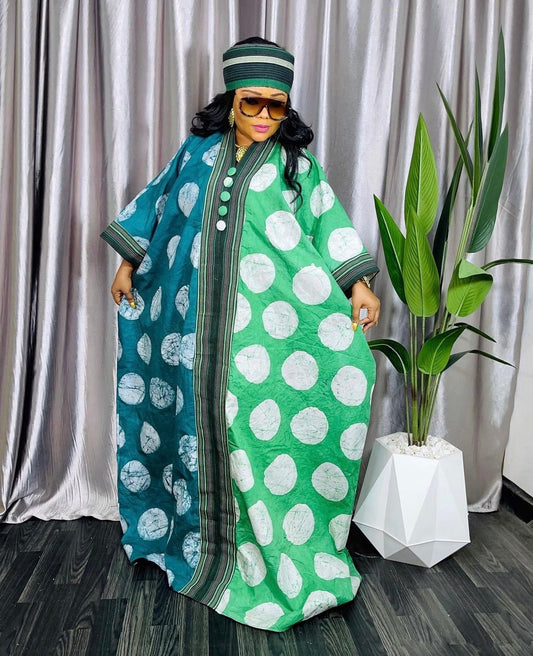 African Adire Brocade dress| danshiki | Kaftan| Handmade African print dress | Nigerian made | Tie and Dye | Boubou| Rich aunty| Ankara