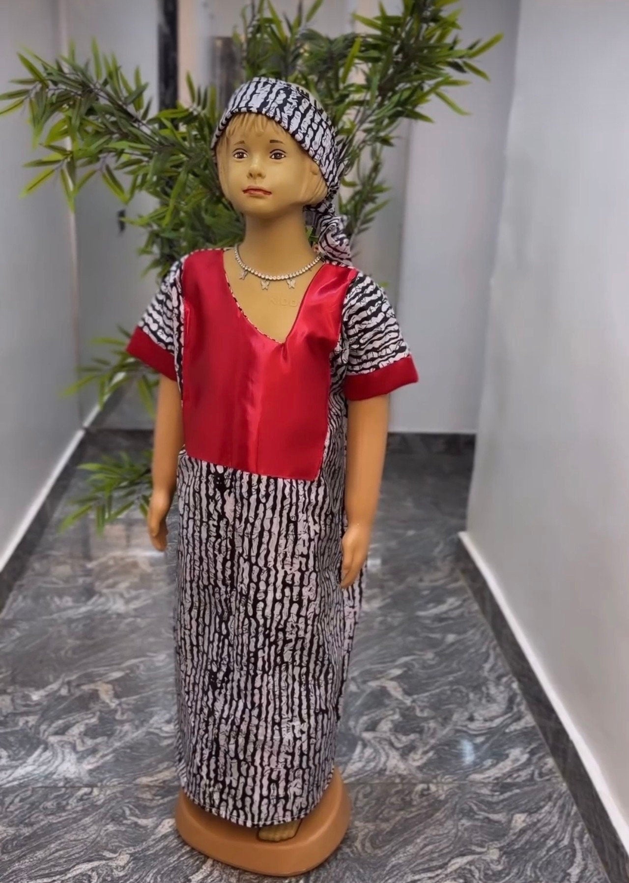 Ankara Baby Girl Dress | Vibrant African Boubou
