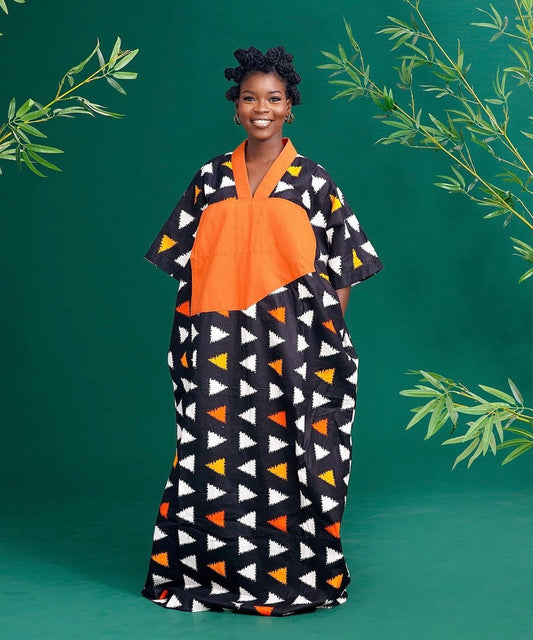 African Ankara dress| Adire| long danshiki | Kaftan| Jalabiya| Rich aunty | Nigerian made dress| Mikado Boubou| African Cultural Outfit