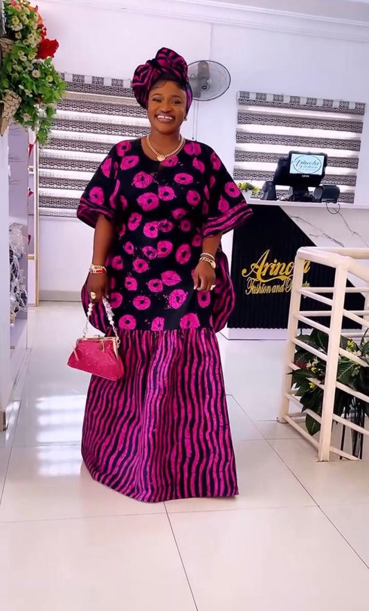 African Ankara boubou | long danshiki | Kaftan| Jalabiya| Adire | Ankara| Nigerian made| Kaftan| Modest dress| Ramadan| Rich Aunty