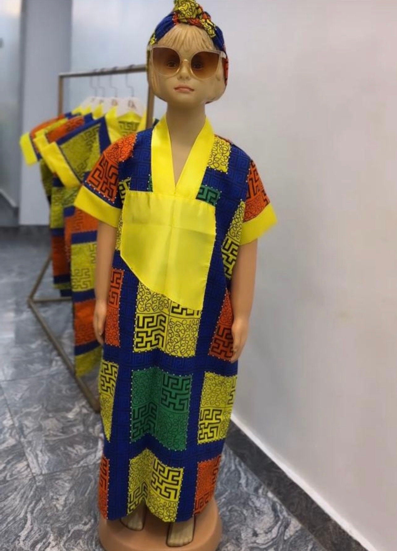 Ankara Baby Girl Boubou Dress | Vibrant African Print