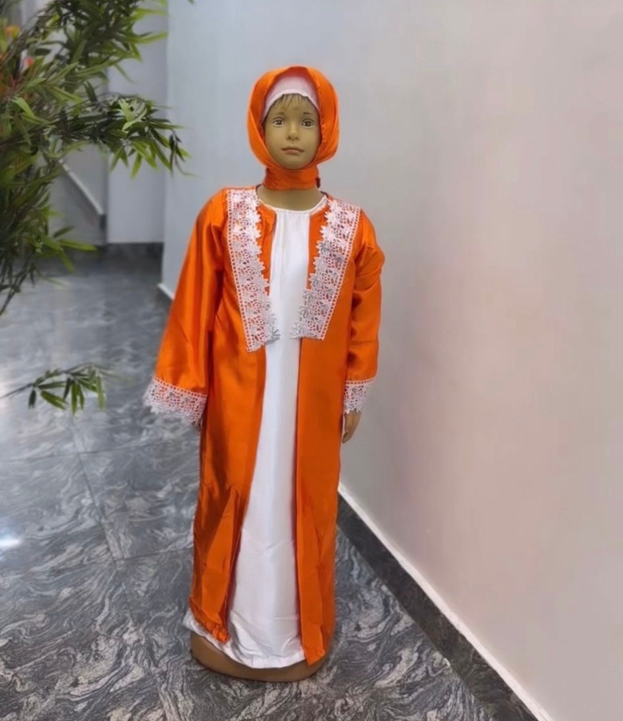 Eid Jalabiya for Baby Girl | Muslim Kids Abaya Dress