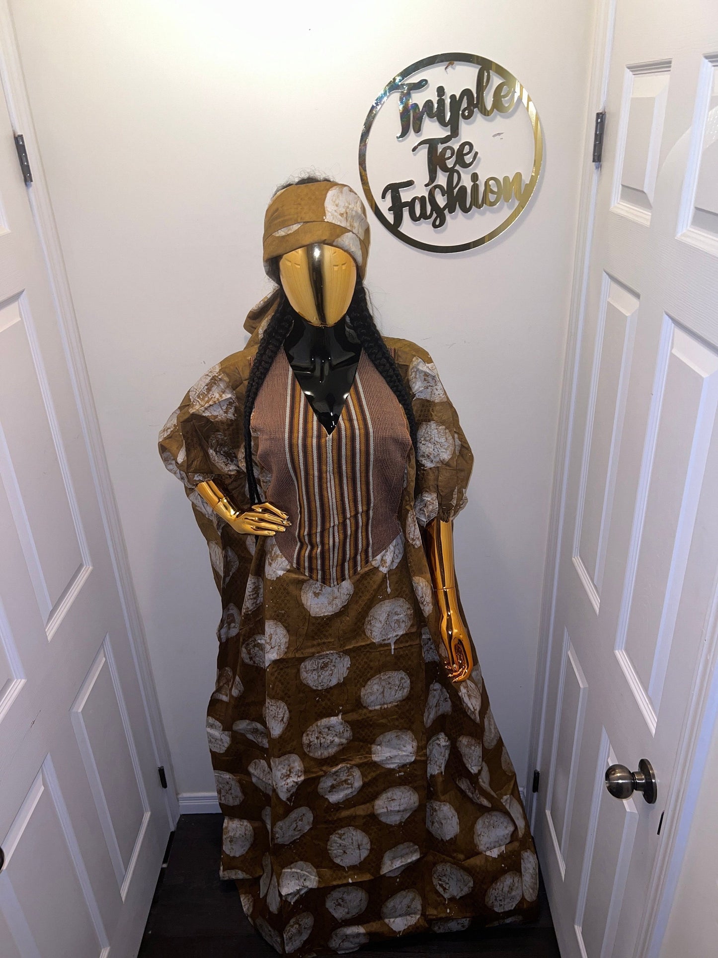 African Adire Batik Boubou dress |Inner belt bubu Kaftan| Handmade African print dress | Nigerian made | Tie and Dye | Rich aunty| Ankara