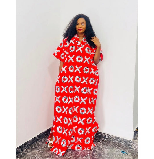 African Ankara and Sequins boubou dress| danshiki | Kaftan| African print dress | Nigerian made | Party dress| Boubou| Rich aunty vibes
