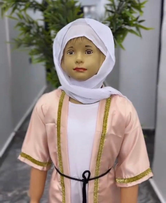 Baby Girl Eid Jalabiya Dress | Muslim Kids Abaya