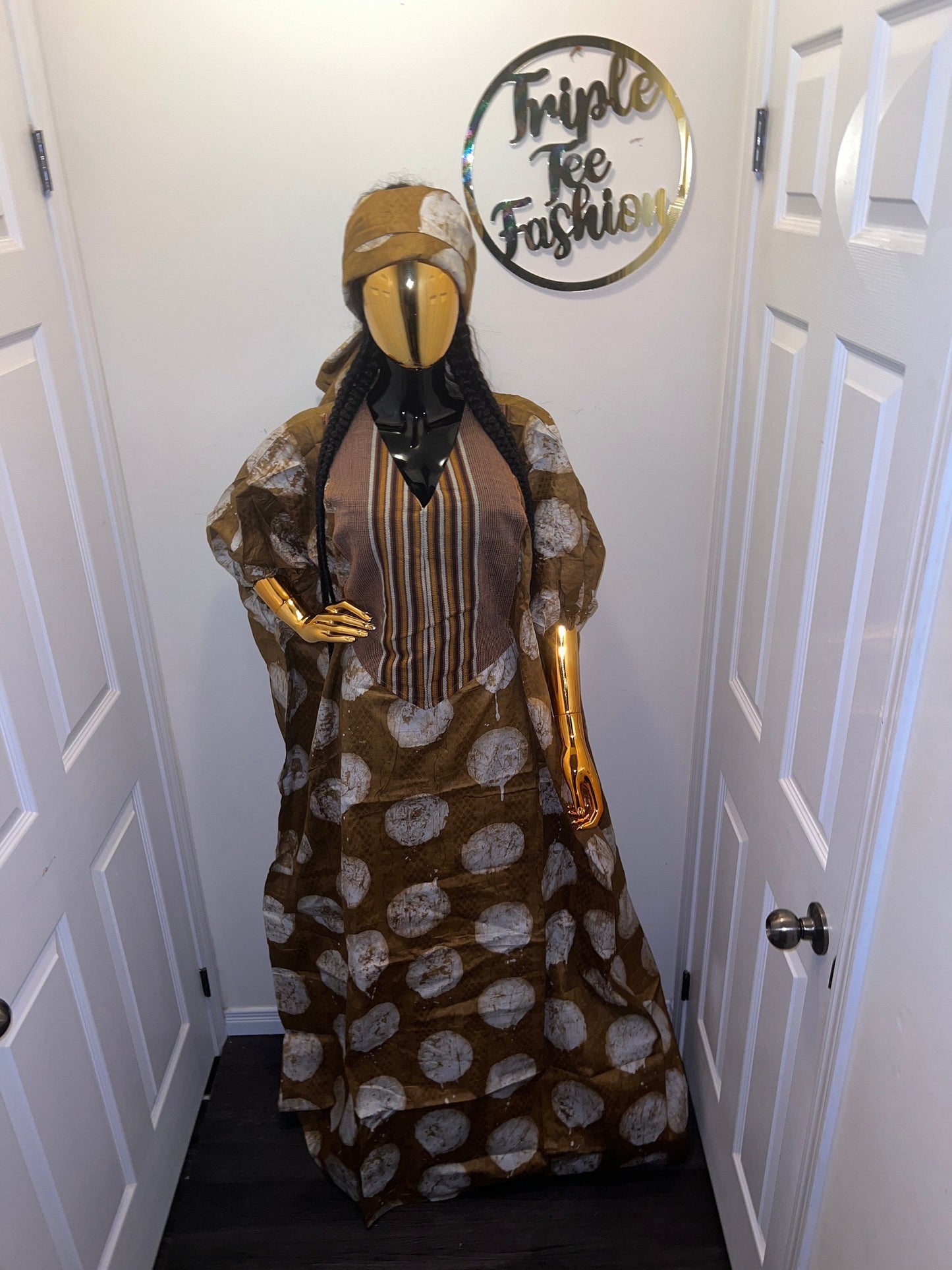 African Adire Batik Boubou dress |Inner belt bubu Kaftan| Handmade African print dress | Nigerian made | Tie and Dye | Rich aunty| Ankara