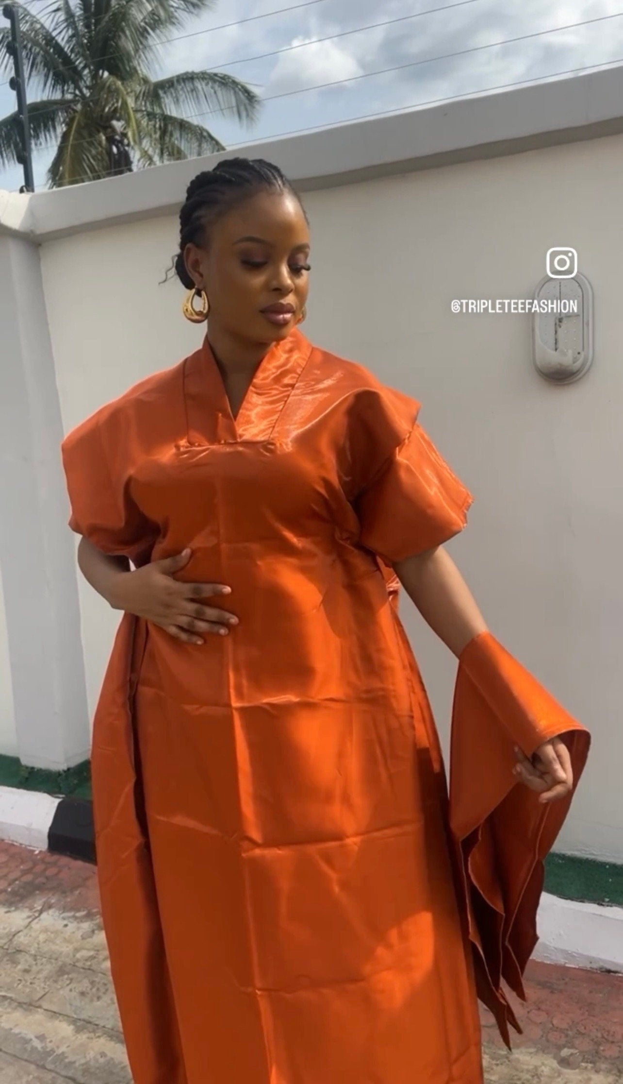 Liquid Mikado Boubou Dress | African Kaftan, Party Dress
