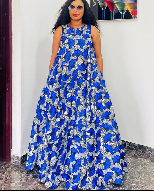 African Ankara and Sequins boubou dress| danshiki | Kaftan| African print dress | Nigerian made | Party dress| Boubou| Rich aunty vibes