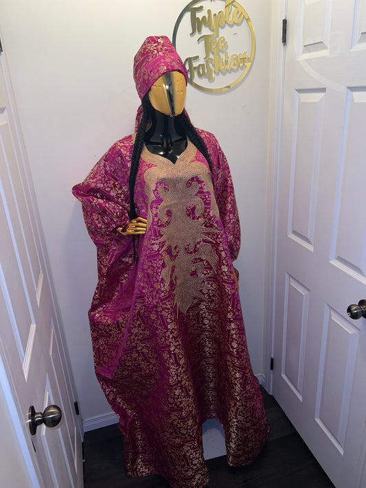 High Quality European Damask Brocade Agbada dress| danshiki| Nigerian made | African Fashion| Boubou| Rich aunty| Agbada for women| Tinko