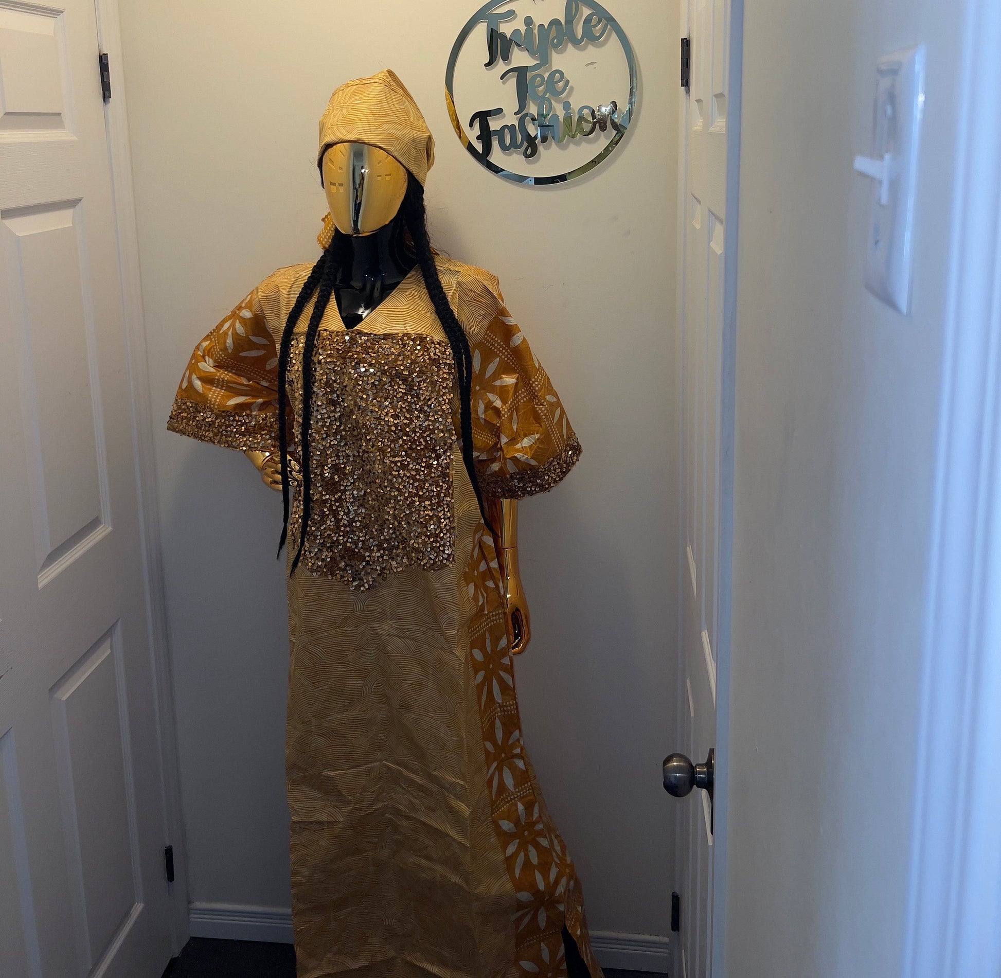 African Kampala boubou | Kaftan| Jalabiya| African wear | Nigerian made dress|Ankara Party dress| One size fits all| plus size bubu